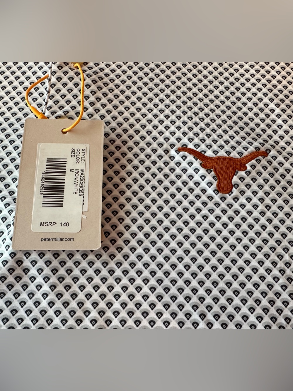 Peter Millar Texas Longhorns Performance Jersey Polo, Size Medium - Picture 4 of 8